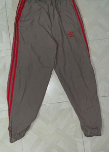 Track Pant Khaki Colour With Red Stripes