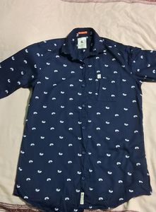 Lara Printed Blue Shirt For Sale