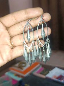 Vintage Silver Chandelier Earrings