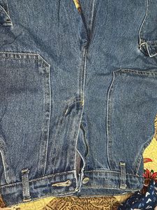 Blue Denim Cargo Pants