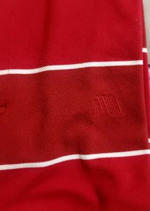 Red Striped Polo Shirt