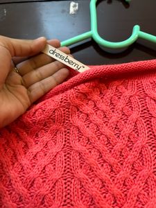 Coral Korean Sweater
