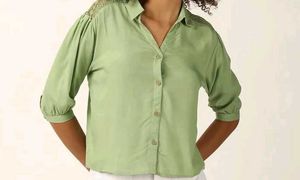 Olive Green Lace Shirt