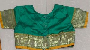 Maharashtrian Girl Lavni Costume with, Green Color