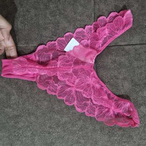 Pink Lace Briefs