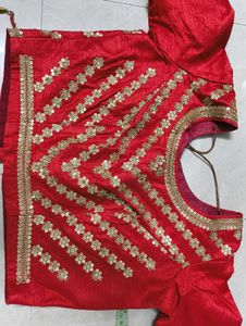 Red & Gold Sequin Customized Bridal Lehenga Set