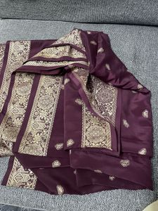 Hot Maroon Saree