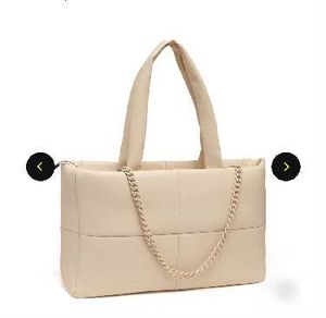 Elegant Tote Bag with Chain Detail super soft