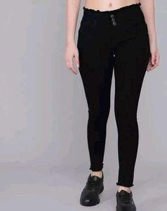 Black High-Waisted Jeans