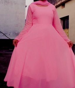 Pretty Pink Anarkali Suit