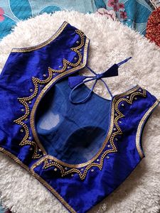 Embellished Blue Blouse