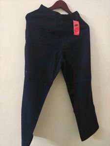 winter Navy Blue Straight Leg Pants