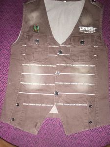 Brown Utility Vest