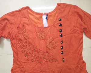 A-line Kurta.🧡