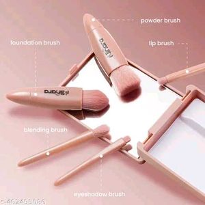 Mackup Brush Applicator Set Of 5 With Mirror 🪞
