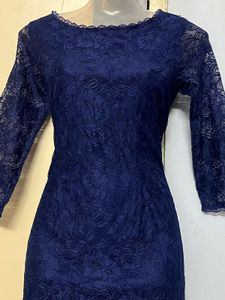 Pintrest Elegant Navy Lace Dress