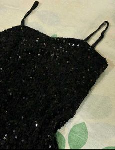 Sparkling Black Mini Dress