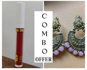 Nude Liquid Lipstick + Antique Earrings