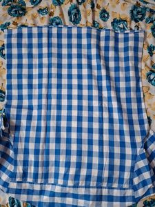 Blue Checked Shirt half with superb condition..XXL