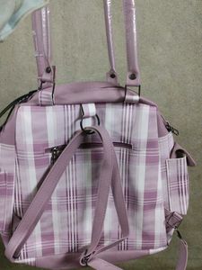 2 in 1 Stylish Plaid Backpack