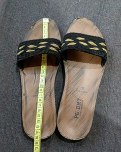 Trendy PU-BRT Women’s Slip-On Slippers (Uk 5-7) 🤎