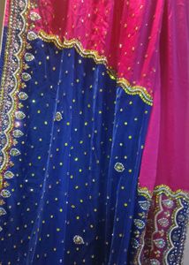 Embroidery Saree With Stiched Blouse