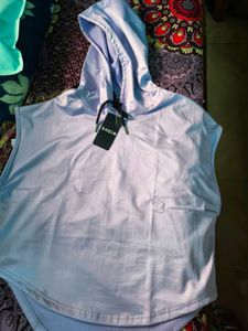 Lavender Sleeveless Hoodie