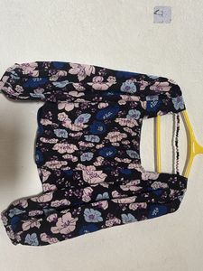 Floral Print Long Sleeve Top