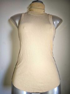 Zara Sleeveless Turtleneck Top