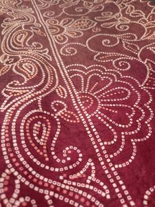 Maroon Printed Saree With Blouse🌺