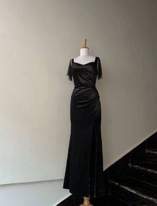 Elegant Black Long Gown