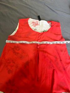 Coral &amp; Floral Sleeveless Top