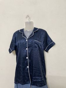 Imported Navy Blue  Elegant  Nightwear