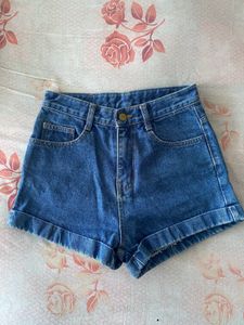 High Waisted Denim Shorts
