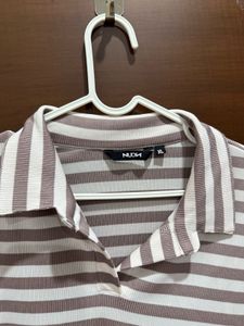 Striped Polo Tshirt - M Size