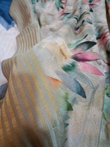 Elegant Floral Print Saree