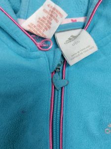 Adidas Kids Blue Zip-Up Hoodie