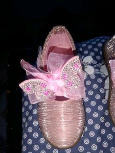Sparkly Pink Butterfly Shoes