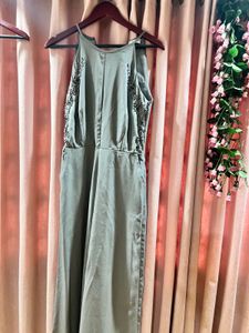 Elegant Gray Jumpsuit