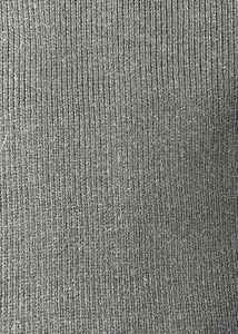 Black Ribbed Button-Down Top