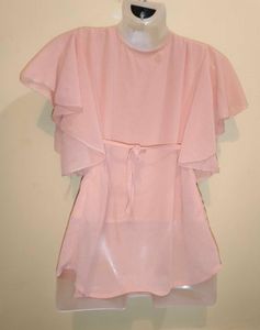 Peach Embroidered Top