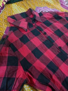 Red &amp; Black Plaid Dress