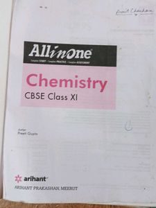 Chemistry CBSE Class XI