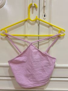 Pink Crop Top