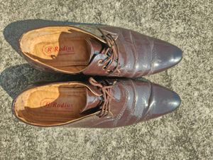 Rodius Premium Brown Formal Leather Shoes for Men