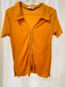Yellow crop Top