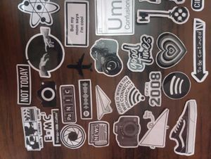 42 Aesthetic Design Laminated Stickers