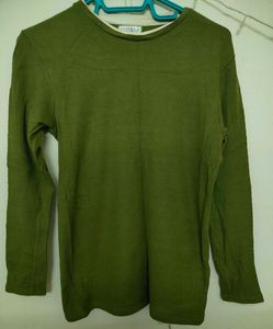 Olive Green Long Sleeve T-Shirt