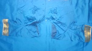 Peacock Blue Saree With Blouse