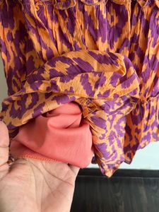 Patterned Tiered Dress